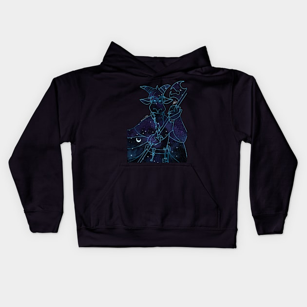 Virgil (Original Character) (Night sky variant) Kids Hoodie by Dalia1784